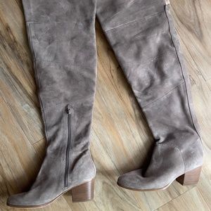 Sole Society Tan Tall OTN Suede Boots Size 8 M